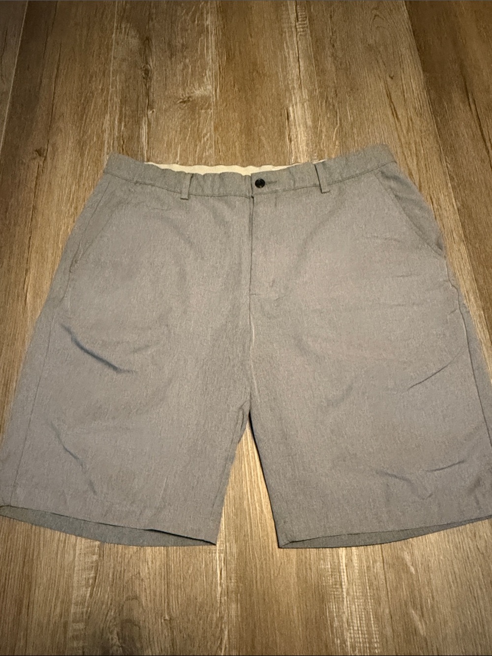 Greg Norman Collection Light Gray Flat Front Shorts